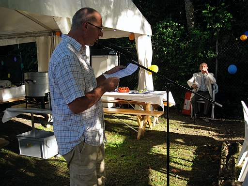 IMG_1022.JPG - Le discours tant attendu de notre pr�sident, Pierre-Alain.